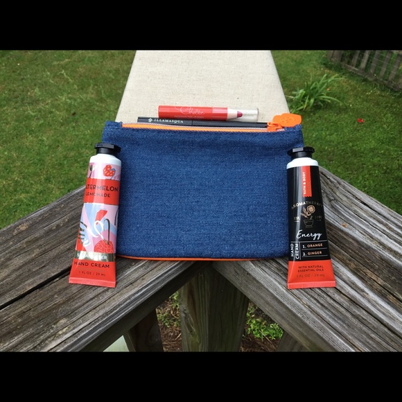 Ipsy Blue Jean Bag w/Goodies - Picture 2 of 2
